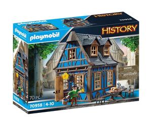Playmobil History 70958 - Maison Bleue À Colombages