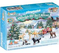 PLAYMOBIL Horses of Waterfall 71345 Calendrier de l'Avent pour les chevaux : Promenade de Noël en traîneau