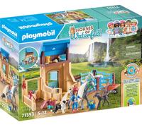 PLAYMOBIL Horses of Waterfall 71353 Amelia & Whisper avec box pour chevaux