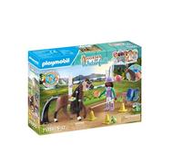 Playmobil Horses of Waterfall 71355 Zoe & Blaze avec parcours d'obstacles