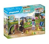 Playmobil Jeu 71355 Zoe & Blaze – Parcours d'obstacles, 1 cheval, 1 personnage – Dès 5 ans