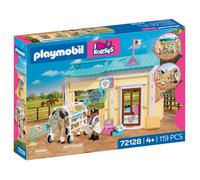 Playmobil | I Love Horses | Cabinet vétérinaire | Clinique équine Moderne avec Salle de Soins, Solarium et Accessoires complets | pour Enfants à partir de 4 Ans | 72128