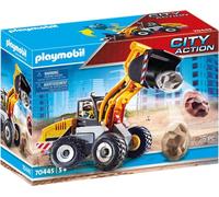 Playmobil 70445 City Action Construction Front End Loader with Movable Bucket, for Children Ages 5+