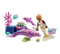 Playmobil Jeu De Construction De Sirène Avec Des Dauphins