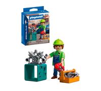 Playmobil Figurine 72031 Mécanicien avec outils - développe la motricité