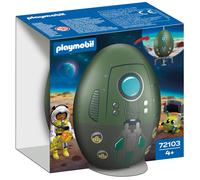 Playmobil Jouet Œuf spatial 72103 – œuf surprise avec astronaute, extraterrestre et cristaux