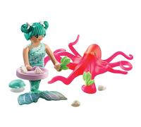 Playmobil Jeu De Construction Sirène Avec Pieuvre Changeant De Couleur