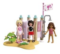 Playmobil Jouet Barbie Mode Plage – Vestiaire & Douche avec Barbie, Teresa & Renee – Dès 4 ans