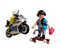 Playmobil Jeu Poursuite En Moto CITY ACTION 17 Pièces 4-10 Ans