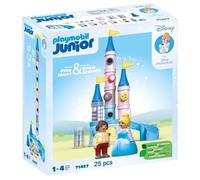 PLAYMOBIL Jouet Junior 71457 Cendrillon et Château Disney – Dès 12 mois, toboggan, matière végétale