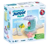 Playmobil 71460 Junior & Disney : Ariel avec Coquillage de Bain - Comprend Un Poisson et Un Coquillage - Jouet fabriqué à partir de matière d'origine végétale - Dès 12 Mois