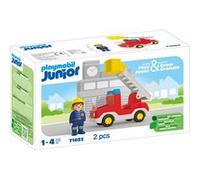 Playmobil Junior 71683 Camion de pompier avec échelle pivotante Multicolore