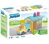 PLAYMOBIL Junior 71686 Ouvrier camion et garage, Disney, Des 12 mois