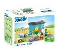 Playmobil Junior - 71690 - Maison Des Animaux Bleu G