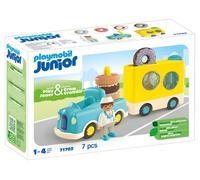 PLAYMOBIL Junior 71702 JUNIOR : Camion donut fou avec fonction d'empilement et de tri