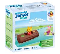 PLAYMOBIL Junior 71705 Winnie et Porcinet, Flotte dans l'eau, Jouet pour le bain, Junior & Disney, Dès 12 mois