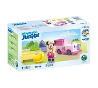 Playmobil Junior & Disney | Minnie Mouse - Camion de Fruits avec Jeu de tri | Jouet Durable dès 1 an | Cadeau pour Tout-Petits | Stimule la motricité et Les Premiers apprentissages | 71770