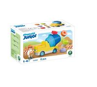 Playmobil | Junior | Bétonnière | Véhicule de Chantier coloré avec Tambour Amovible et Blocs à encastrer | pour Les Enfants à partir de 1 an | 72083