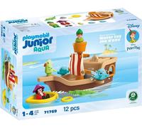 PLAYMOBIL JUNIOR & Disney : Bateau pirate de Peter Pan avec jeux d'eau 71769