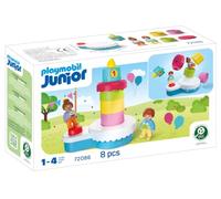Playmobil | Junior : Gâteau d’Anniversaire | Gâteau Surprise bondissant avec Bougie rotative et Figurines | pour Les Enfants à partir de 1 an | 72086