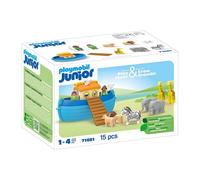 Playmobil Jeu Junior 71681 – Arche de Noé transportable, 15 pièces, bateau flottant, dès 1 an