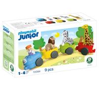 Playmobil | Junior | Train d’Animaux | Train coloré avec Animaux, 4 remorques et Capot de conducteur | pour Les Enfants à partir de 1 an | 72084