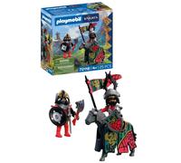 Playmobil Knights Dragon Knight Leader Knight on Horseback with Banner and