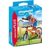 Playmobil Le camping 70303 Cycliste avec marmotte G