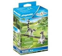 Playmobil 2 lémuriens Multicolor 70355