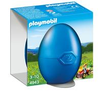 Playmobil Les Oeufs De Pâques 4943 - Enfant Avec Tracteur Et Remorque