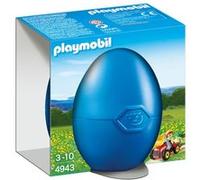 Playmobil Les Œufs de Pâques 4943 Enfant avec tracteur et remorque G
