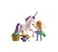 Playmobil Jouet Licorne Collection Lavande chanceuse avec fée, accessoires interchangeables 71843