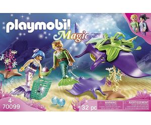 Playmobil Magic Chercheurs de Perles et raies 70099 Sirènes