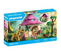 Playmobil | Magic Unicorns | La Maison des fées avec Licorne dorée et écurie | avec Guirlande Lumineuse pour des Nuits Magiques | Jouet créatif pour Les Enfants à partir de 4 Ans | 71838