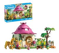 Playmobil | Magic Unicorns | La Maison des fées avec Licorne dorée et écurie | avec Guirlande Lumineuse pour des Nuits Magiques | Jouet créatif pour Les Enfants à partir de 4 Ans | 71838