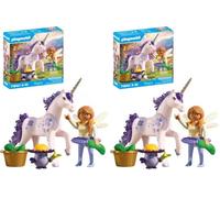 Playmobil | Magic Unicorns | Licorne de Collection Lavande chanceuse avec fée | avec des détails soignés & des Accessoires interchangeables | Cadeau Parfait pour Les Enfants à partir de 4 Ans | 71843