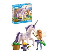 Playmobil | Magic Unicorns | Licorne de Collection Lavande chanceuse avec fée | avec des détails soignés & des Accessoires interchangeables | Cadeau Parfait pour Les Enfants à partir de 4 Ans | 71843