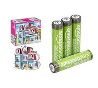 Playmobil Maison Poupées, Sonnette Fonctionnelle, 4+ Ans, 70205, & Piles AAA Rechargeables Amazon Basics 4 pcs, 850mAh