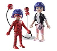 Playmobil Jeu de figurines 71336 Miraculous : Marinette et Ladybug avec Kwami Tikki – Dès 4 ans