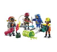 Playmobil Mon Jeu De Construction De Caserne De Pompiers Avec Figurines