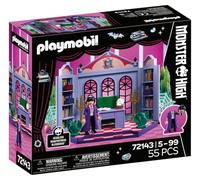 Playmobil | Monster High™ | Bureau de Bloodgood | Set de Bureau avec directrice sans tête, Bureau, reliques et Toiles d’araignée phosphorescentes | pour Les Fans à partir de 5 Ans | 72143