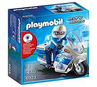 Moto de policier avec gyrophare - 6923