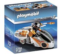 PLAYMOBIL - Moto et Agent Secret - Top Agents - Garçon - 20 pièces - A partir de 7 ans