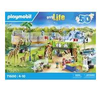 Playmobil – Parc animalier MyLife 71600 – 66 pièces, 6 personnages, 16 animaux – Dès 4 ans