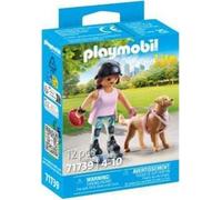 Playmobil My Life 71739 - Jeune Fille Rolleuse Avec Retriever