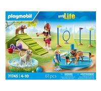 Playmobil | My Life | Aire de Jeux pour Chiens | Jouet pour Enfants | Set de Figurines de Chiens | Jouet pour Enfants à partir de 4 Ans | 71745