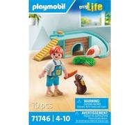 Playmobil Jouet My Life 71746 Enfant avec 2 cochons d'Inde et accessoires, 10 pièces