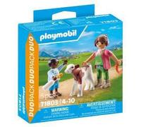 Playmobil My Life 71803 - Fermière et enfant avec veau - Duo Pack