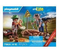 Playmobil My Life 71805 - Chercheurs Et Fossiles De Dinosaures - Promo Pack