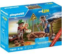Playmobil My Life 71805 - Chercheurs Et Fossiles De Dinosaures - Promo Pack